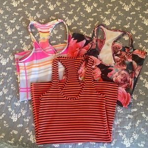 Bundle of 3 Lululemon Racerback Tanks Size 4!!!